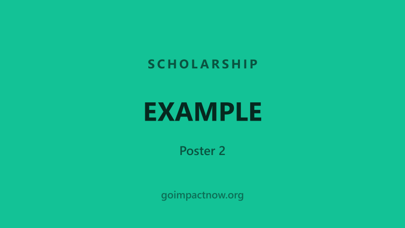 Example poster 2 for the feed placement