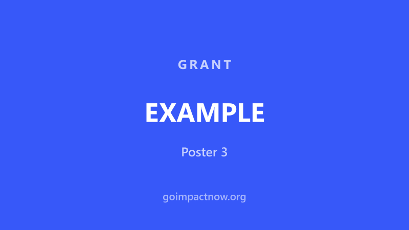 Example poster 3 for the feed placement